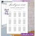 Modern Calligraphy seating chart template,Rustic seating chart template, (47)